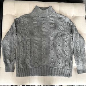 New! Banana Republic Mock Turtleneck Cable Knit Sweater